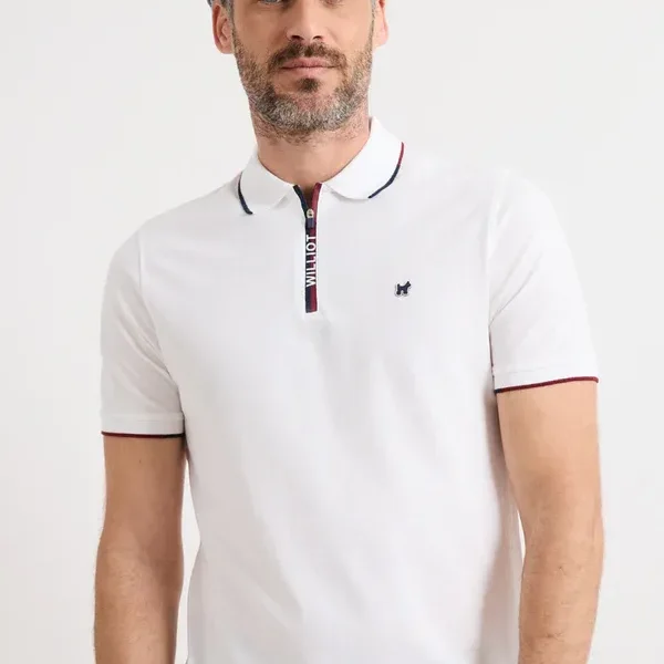 Polo Zip Blanco Williot