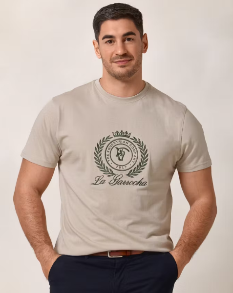 Camiseta Escudo Beige La Garrocha