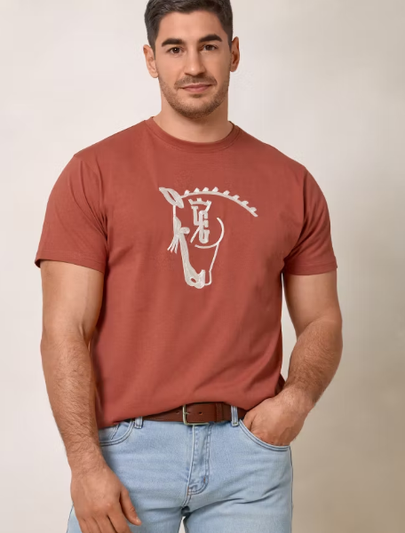 Camiseta Caballo Terracota La Garrocha