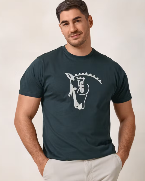 Camiseta Caballo Cobalto La Garrocha