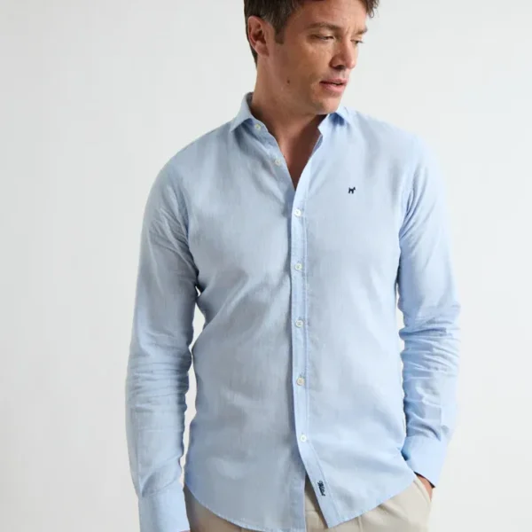 Camisa Lino Celeste Williot