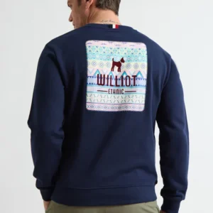 Sudadera Logo Étnico Marino Williot