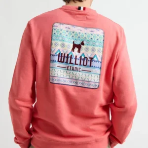 Sudadera Logo Étnico Coral Williot