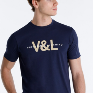 Camiseta Logo Pecho Marino VyL