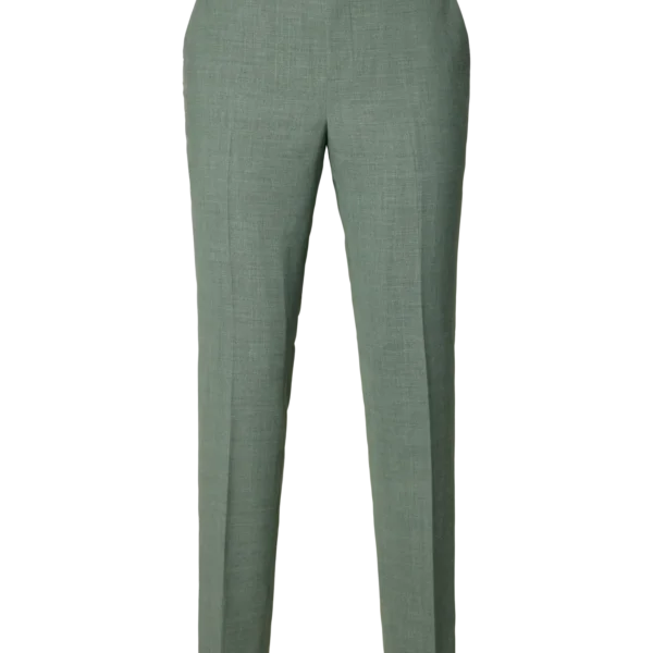 Pantalón Traje Lino Oasis Verde Selected