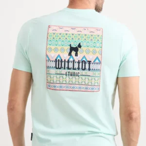 Camiseta Logo Étnico Turquesa Williot