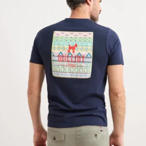 Camiseta Logo Étnico Marino Williot