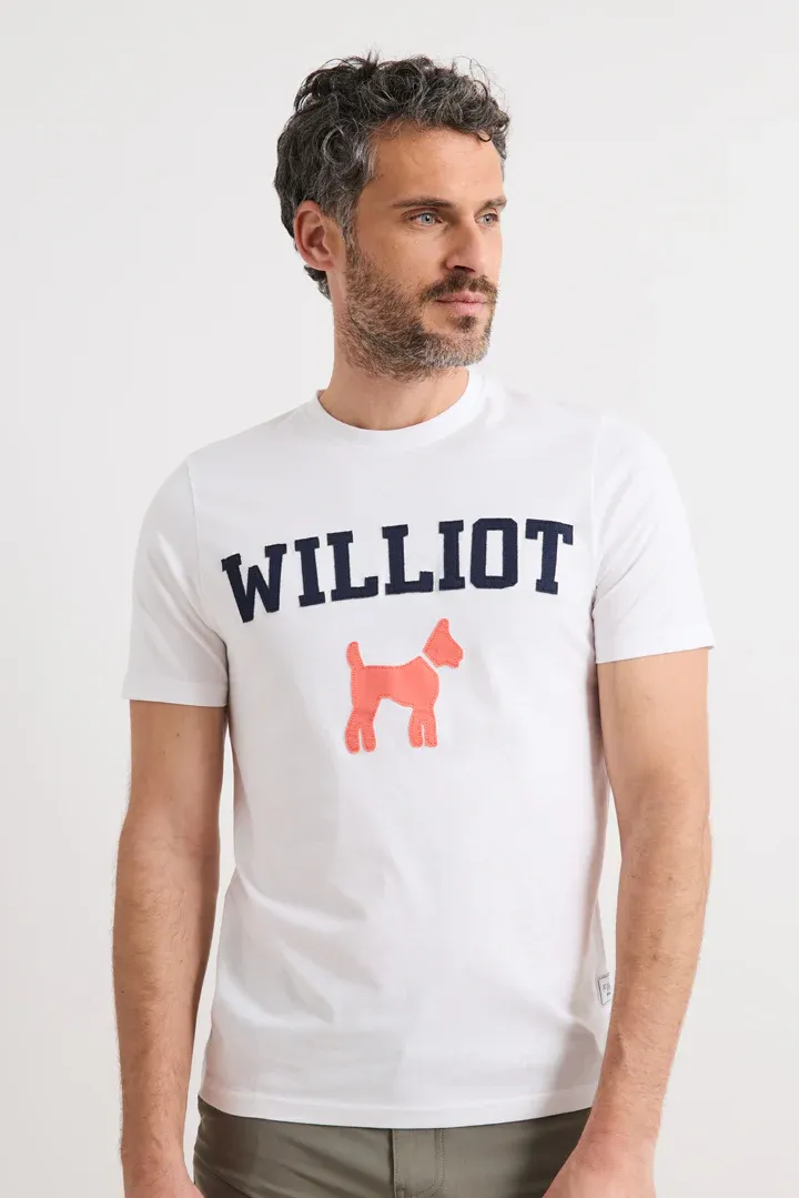 Camiseta Logo Parche Blanca Williot