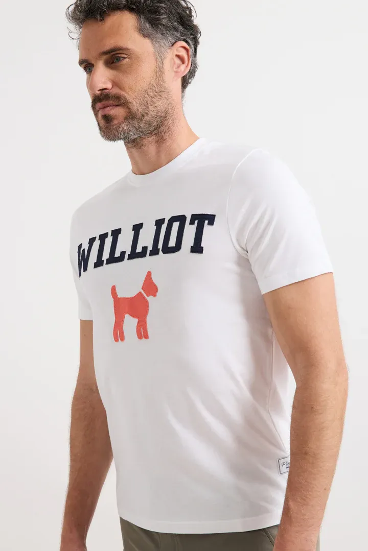 Camiseta Logo Parche Blanca Williot - Imagen 2