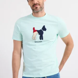 Camiseta Doggy Turquesa Williot