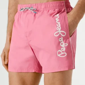 Bañador Logo Rosa Pepe Jeans